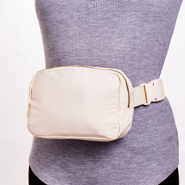 Adjustable Belt Bag - Cream