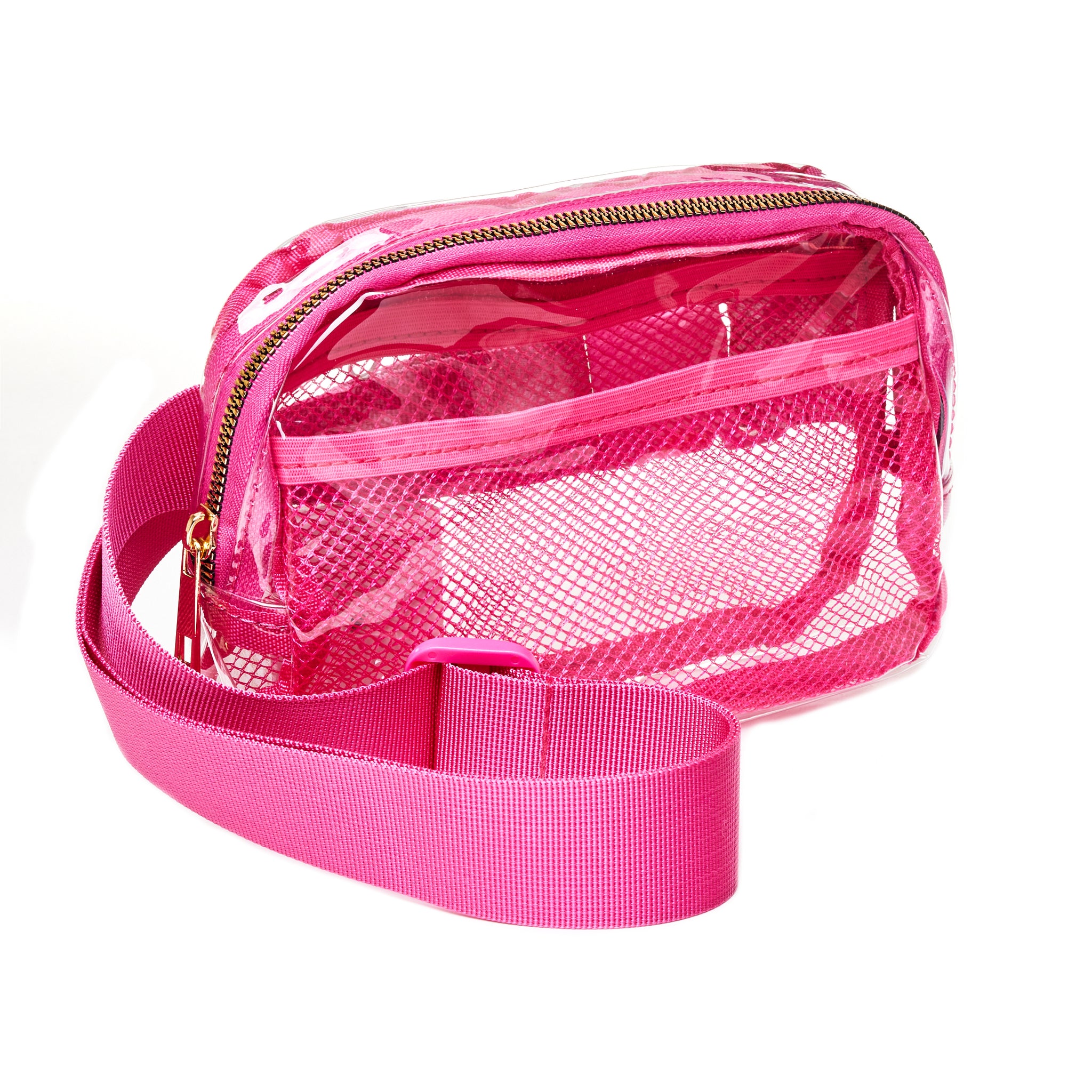 Adjustable Belt Bag - Clear Pink