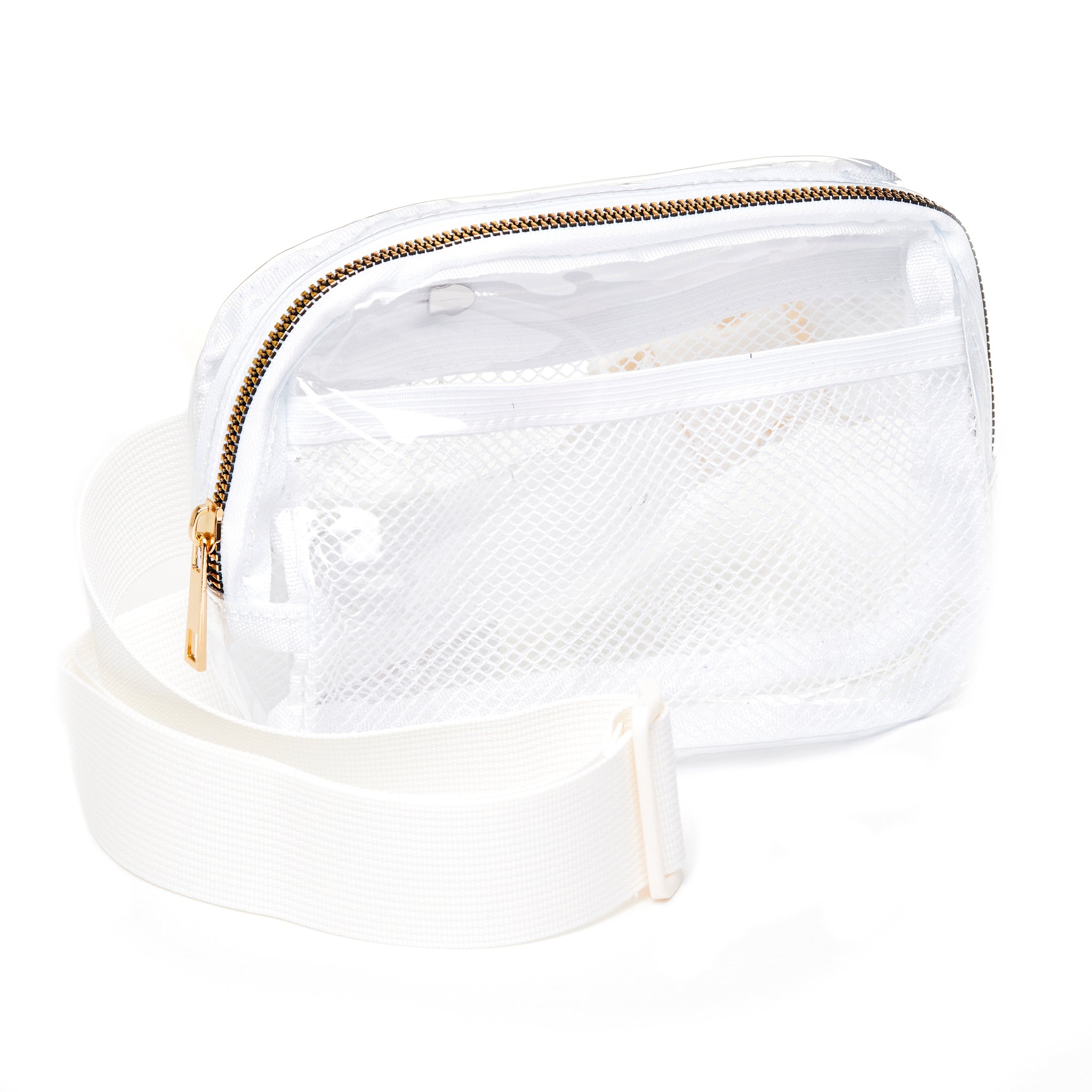 Adjustable Belt Bag - Clear White