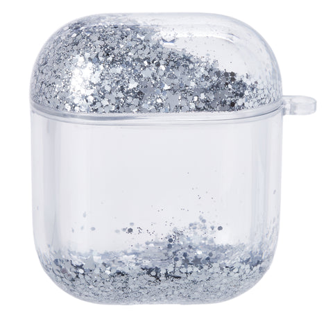 Silver Glitter Airpod Case