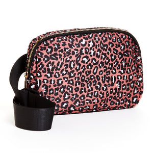 Adjustable Belt Bag - Taupe Leopard