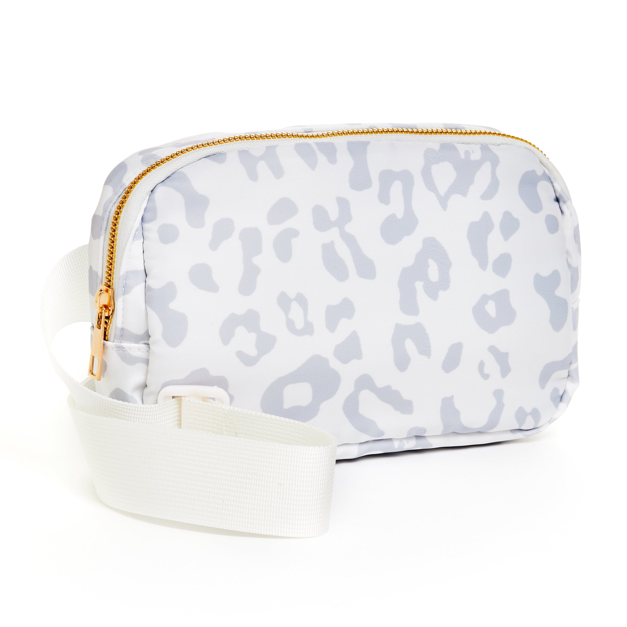 Adjustable Belt Bag - White Leopard