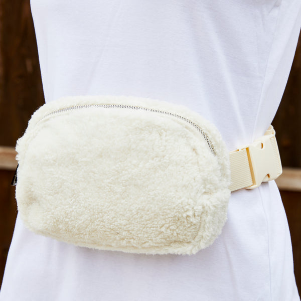Adjustable Belt Bag - White